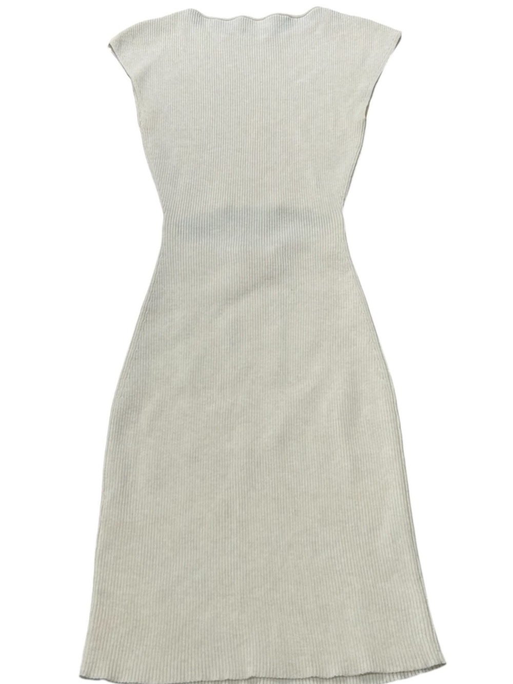 Aritzia Wilfred Free Crescent Cutout Ribbed Knit Mini Dress Sz XXS Bodycon - Picture 3 of 8